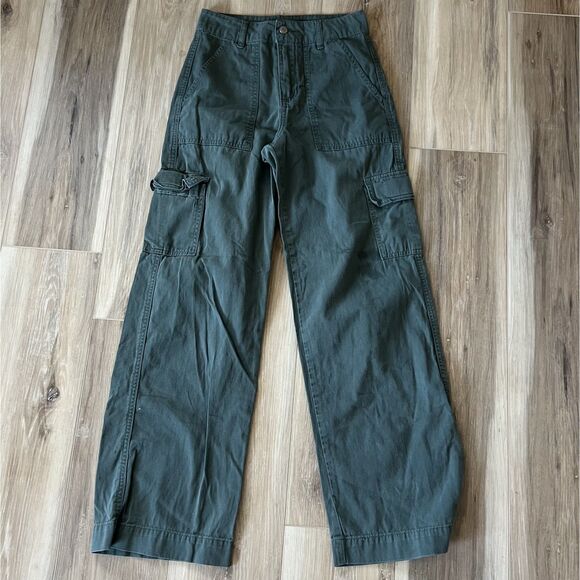 Indigo Rising Pants - Girls Teen Youth Army Green Cargo Style Pants with Pockets by Indigo Rising sz 0